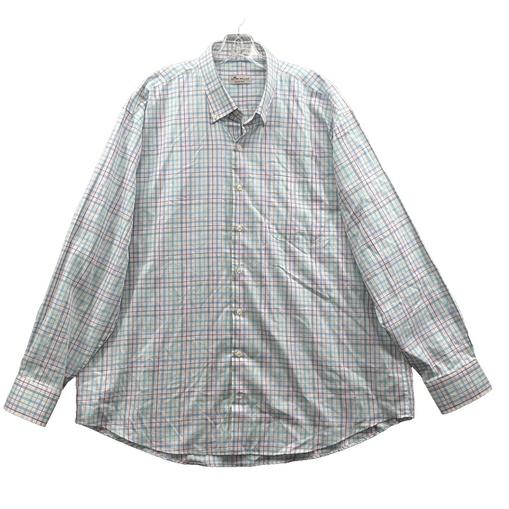 Peter‎ Millar Crown Soft Silk Blend Shirt Men's XXL Corpcore Sport Preppy Office